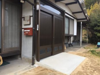 施工事例 玄関と和室のリフォーム・屋根工事