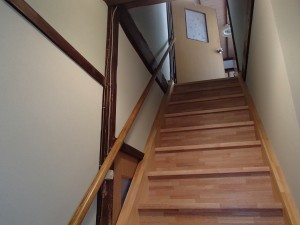 施工事例　階段リフォーム・床の間クロス貼り替え工事