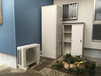 施工事例　エコキュート設置リフォーム工事