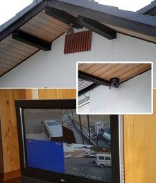 施工事例　防犯カメラの取り付け工事